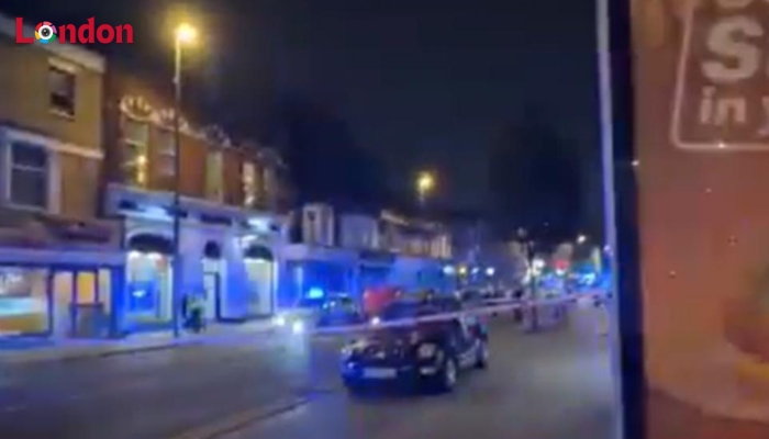 A11 High Road, Leytonstone: man stabbed; in hospital